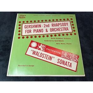 Gershwin Second Rhapsody For Piano And Orchestra/ WaldStein Sonata/ 1512/ Rare